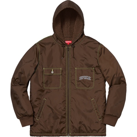 Supreme Sherpa Lined Nylon Zip Up Jacket - Colorway