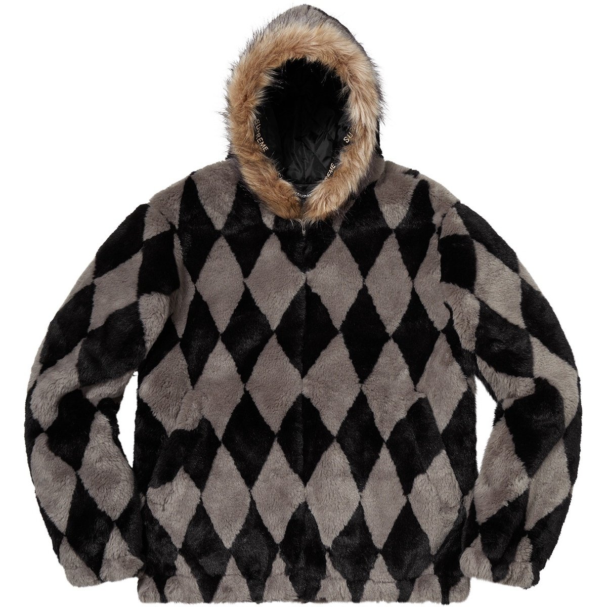 Supreme Diamond Faux Fur Jacket (FW18) - $398