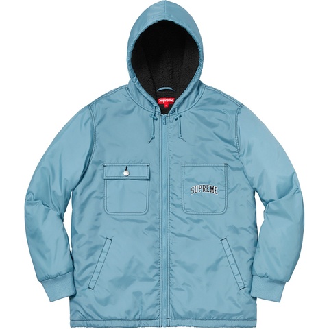 Supreme Sherpa Lined Nylon Zip Up Jacket - Colorway