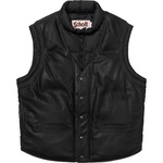 Supreme Supreme Schott Down Leather Vest Puffy Jacket (FW18)