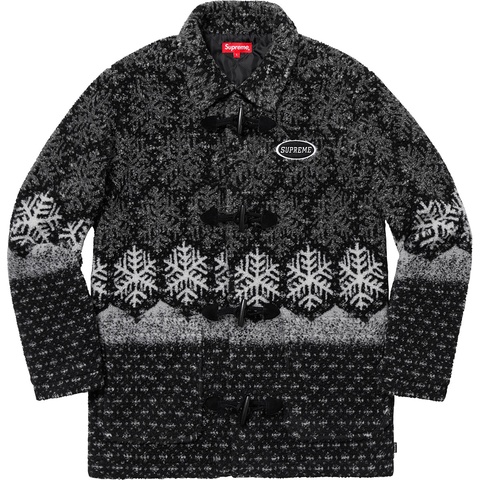 すぐるSupreme  flake Toggle Jacket Snowflake Toggle Fleece Jacket - fall/winter 2018 - Supreme
