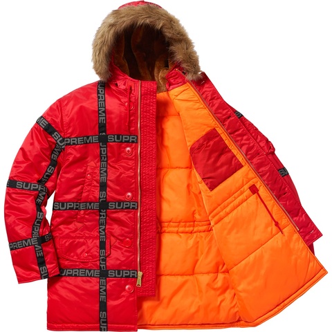 Logo Tape N-3B Parka - fall/winter 2018 - Supreme