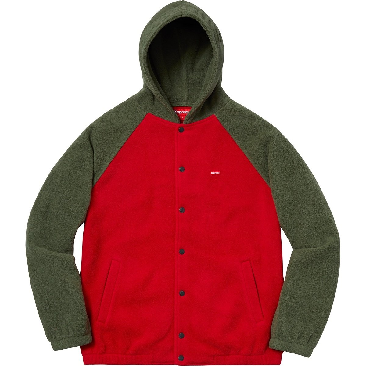 Supreme Polartec Hooded Raglan Jacket (FW18) - $178