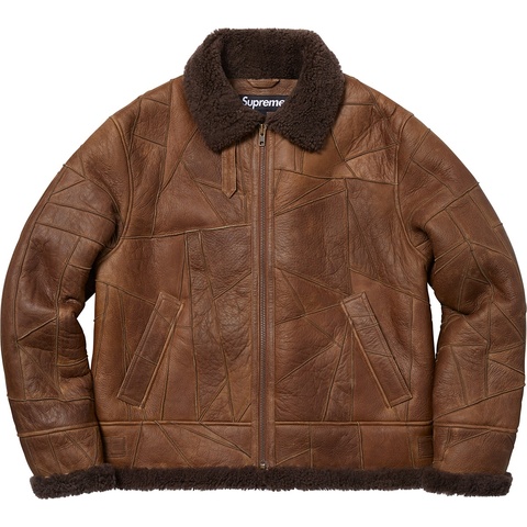 ジャケット・アウター Supreme Patchwork Shearling B-3 Jacket Patchwork Shearling B-3 Jacket - fall/winter 2018 - Supreme