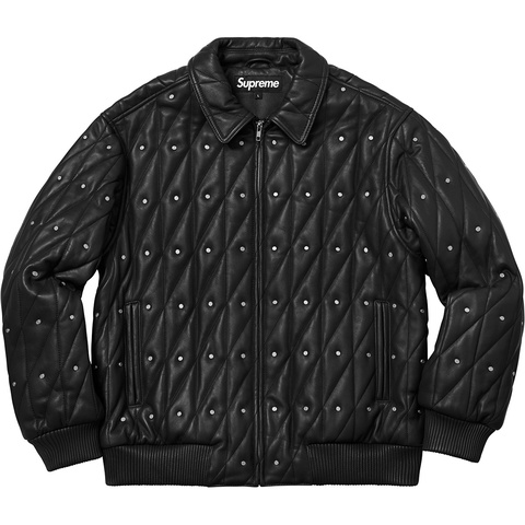 Supreme Quilted Studded Leather Jacket - Colorway