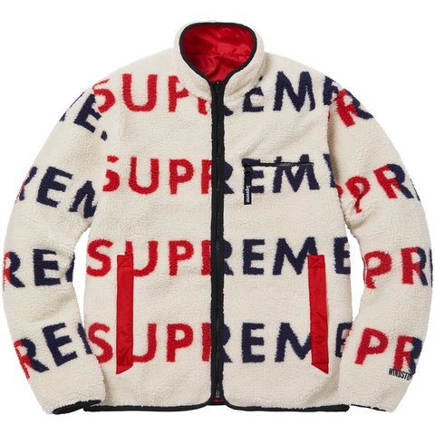 Supreme Reversible Logo Fleece Jacket - Colorway