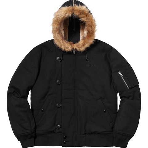 Supreme Wool N-2B Jacket ボアジャケット MA-1 Wool N-2B Jacket - fall/winter 2018 - Supreme