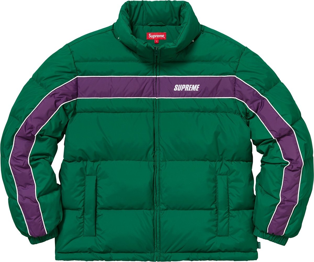 ジャケット・アウター Supreme / Reversible Striped Down Jacket Supreme Stripe Panel Down Jacket (FW18) - $258