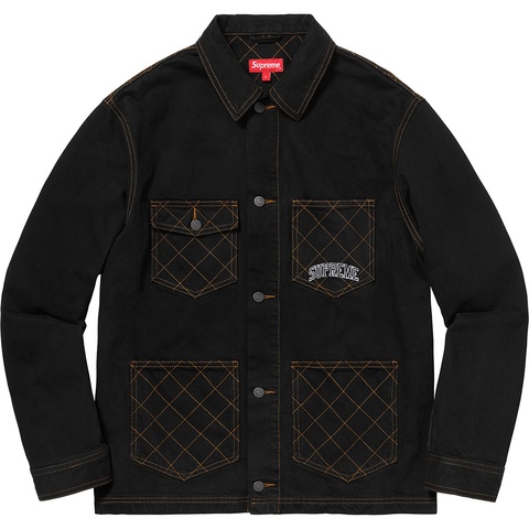 Supreme Diamond Stitch Denim Chore Coat - Colorway