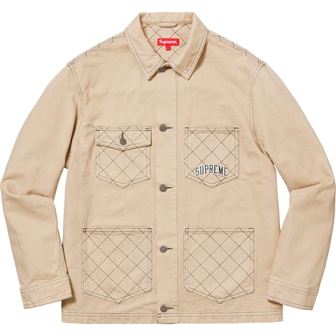 Diamond Stitch Denim Chore Coat - fall/winter 2018 - Supreme