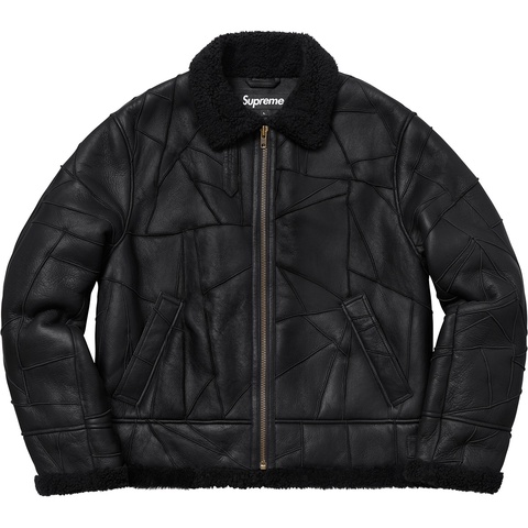 ジャケット・アウター Supreme Patchwork Shearling B-3 Jacket Patchwork Shearling B-3 Jacket - fall/winter 2018 - Supreme