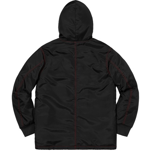 Sherpa Lined Nylon Zip Up Jacket - Supreme Sherpa Lined Nylon Zip Up Jacket - Supreme