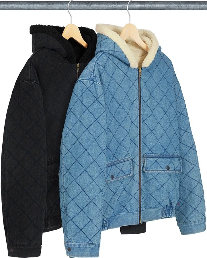 ジャケット・アウター Supreme Quilted Denim Pilot Jacket 2562 Supreme Quilted Denim Pilot Jacket (FW18) - $198