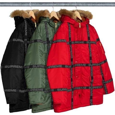 Logo Tape N-3B Parka - fall/winter 2018 - Supreme