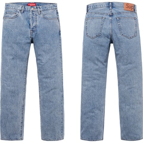 Supreme Stone Washed Slim Jean - $158.00