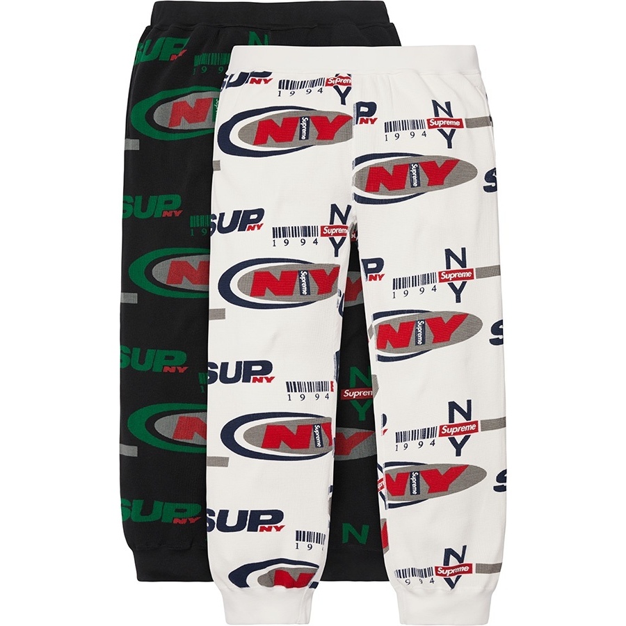 Supreme Supreme NY Waffle Thermal Pant (fall/winter 2018) - $110.00