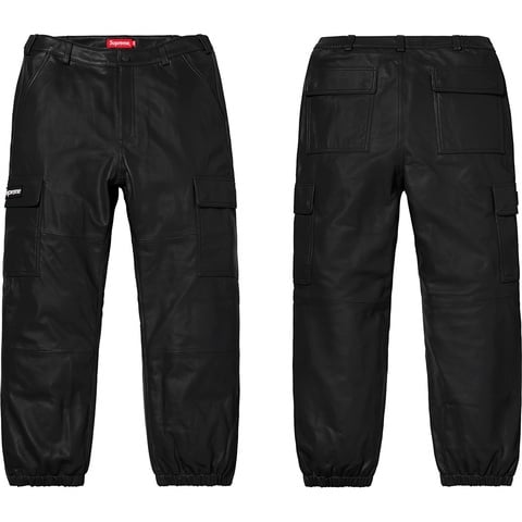 supreme leather cargo pant サイズ30 Supreme Leather Cargo Pants Black Men's - FW18 - US