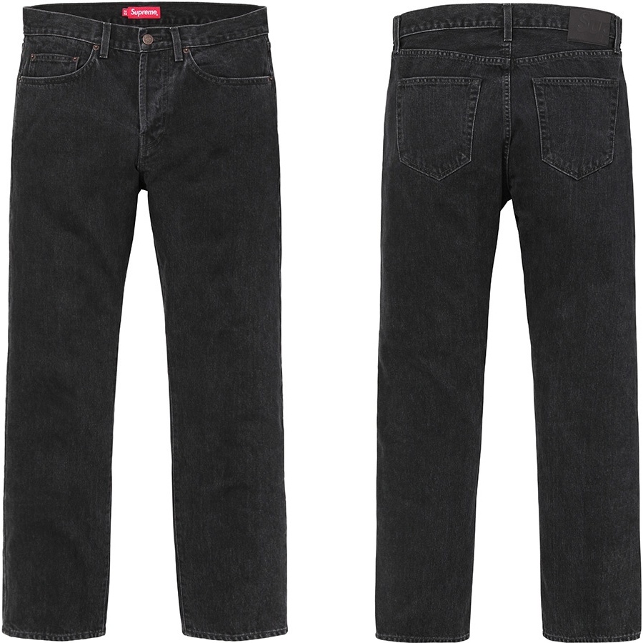 Supreme Stone Washed Black Slim Jean (fall/winter 2018) - $148.00