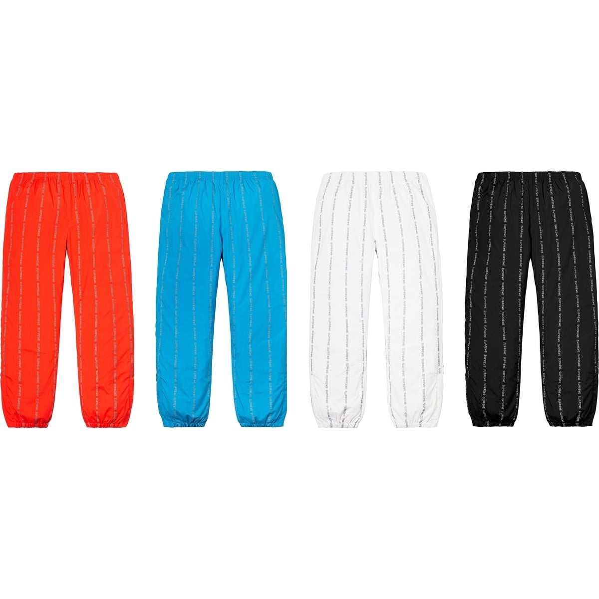 Reflective Text Track Pant - fall/winter 2018 - Supreme