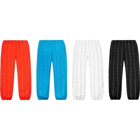 Reflective Text Track Pant - fall/winter 2018 - Supreme