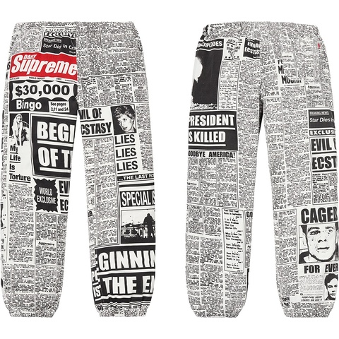 Supreme Newsprint Skate Pant - Colorway