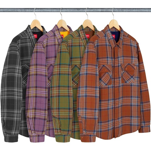 Pile Lined Plaid Flannel Shirt - fall/winter 2018 - Supreme