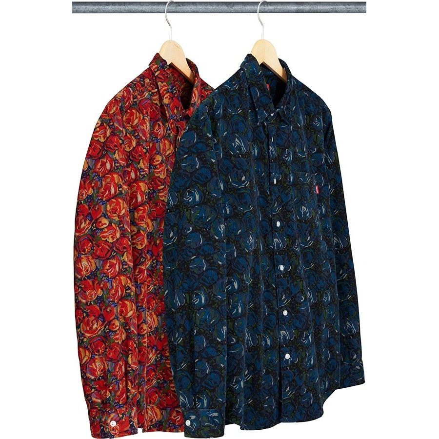 Supreme Roses Corduroy Shirt (fall/winter 2018) - $128.00