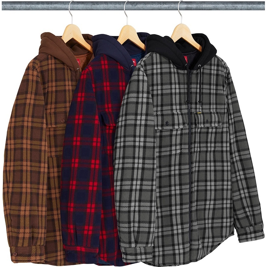 Hooded Plaid Work Shirt - fall/winter 2018 - Supreme