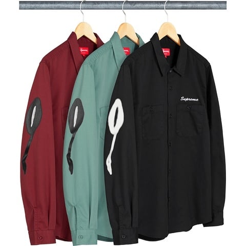 n*3様 値下不可 Supreme Rose L/S Work Shirt 長袖 Rose L/S Work Shirt - fall/winter 2018 - Supreme