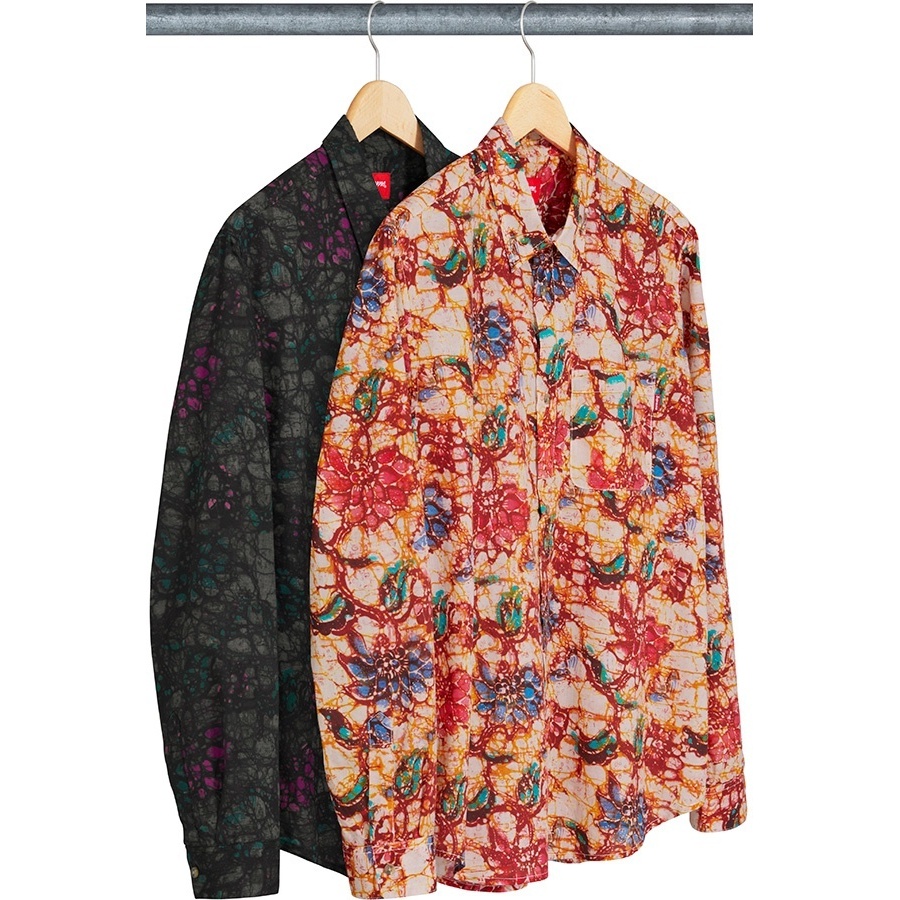 Supreme Acid Floral Shirt (fall/winter 2018) - $128.00