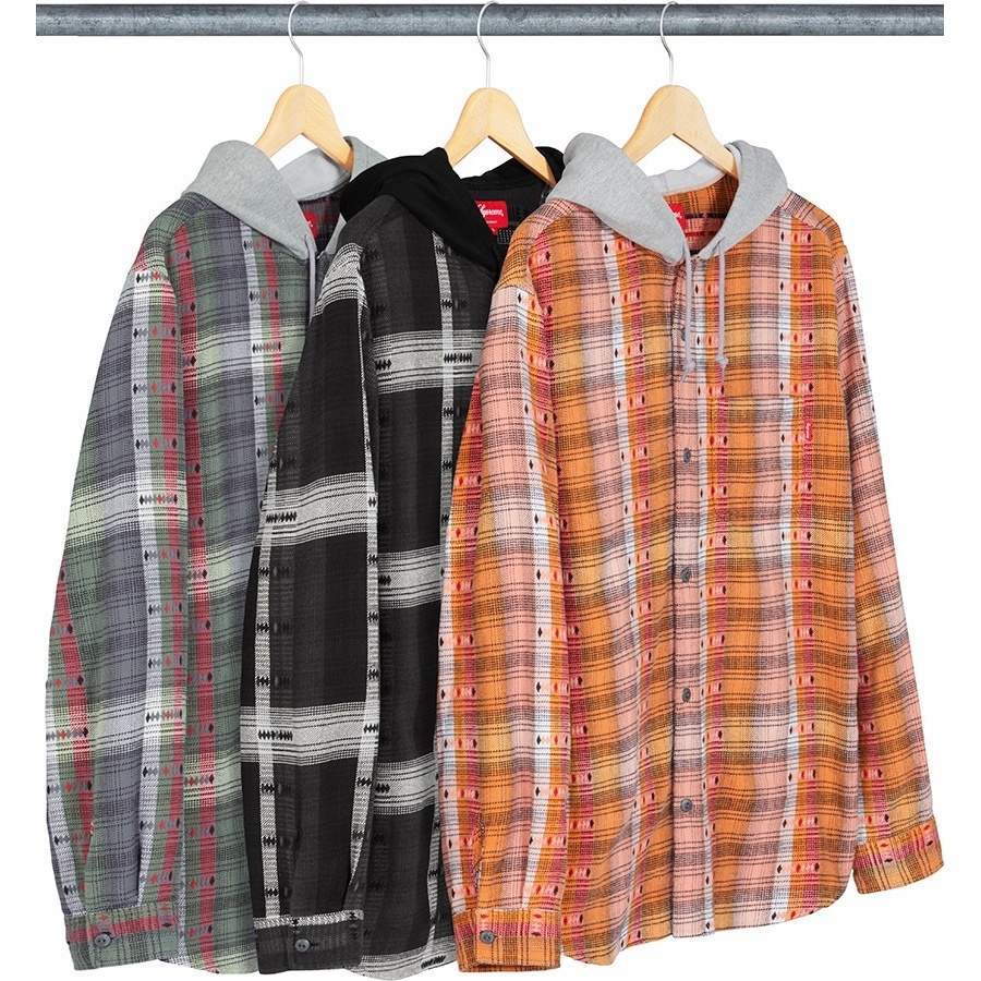 Hooded Jacquard Flannel Shirt - fall/winter 2018 - Supreme