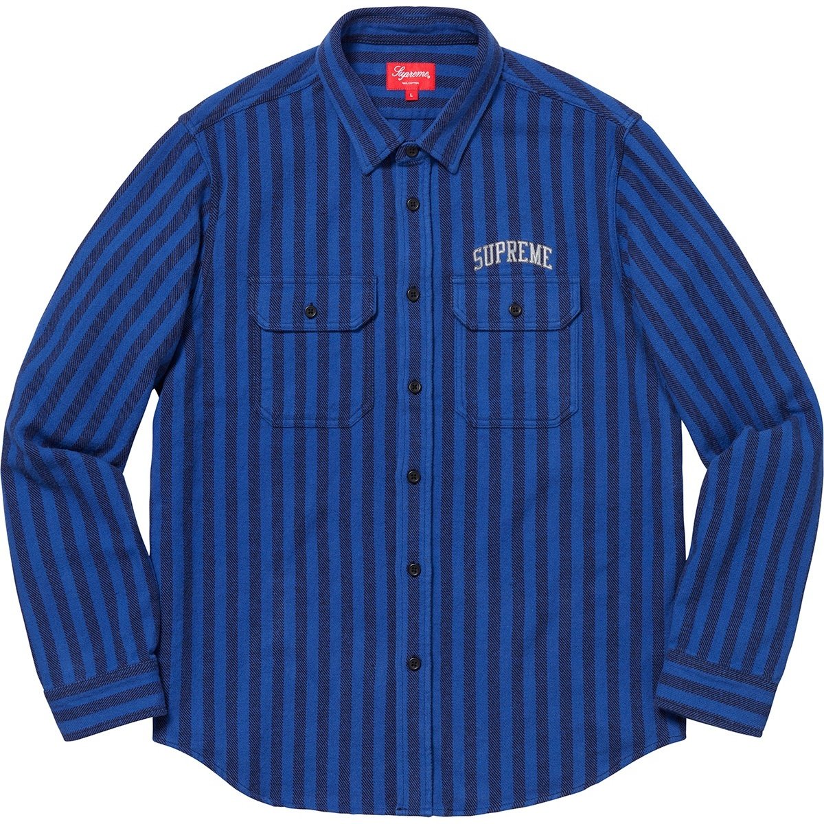 Supreme Stripe Heavyweight Flannel Shirt (FW18) - $118