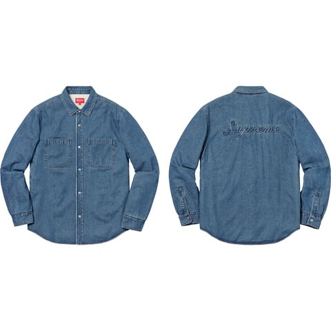 Sherpa Lined Denim Shirt - fall/winter 2018 - Supreme