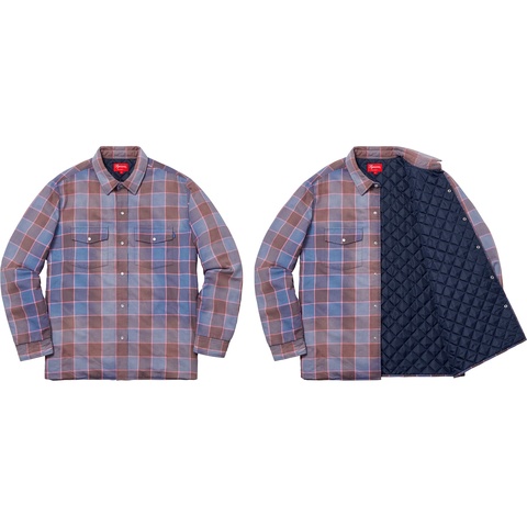 Supreme Quilted Faded Plaid Shirt - Colorway