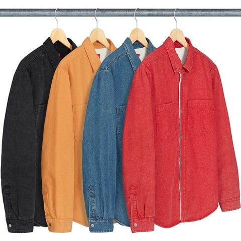 Supreme Sherpa Lined Denim Shirt - $138.00