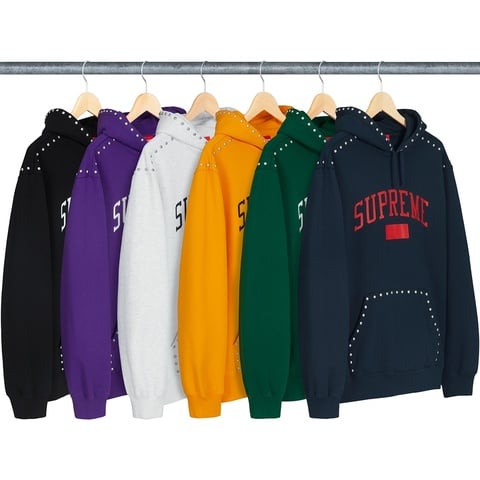 Supreme Studded Hooded Sweatshirt - $178.00