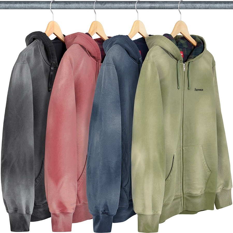 Bleached Zip Up Sweatshirt - fall/winter 2018 - Supreme Bleached Zip Up Sweatshirt - fall/winter 2018 - Supreme
