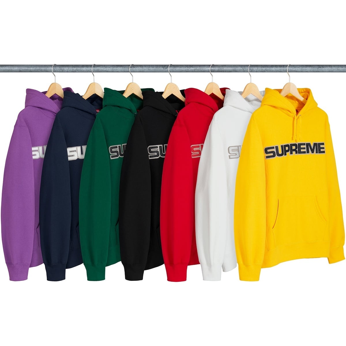 Perforated Leather Hooded Sweatshirt - Supreme