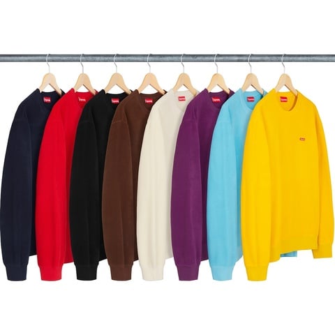 supreme Polartec Small Box Crewneck Mサイズ Supreme Polartec Small Box Crewneck Black メンズ - FW18 - JP