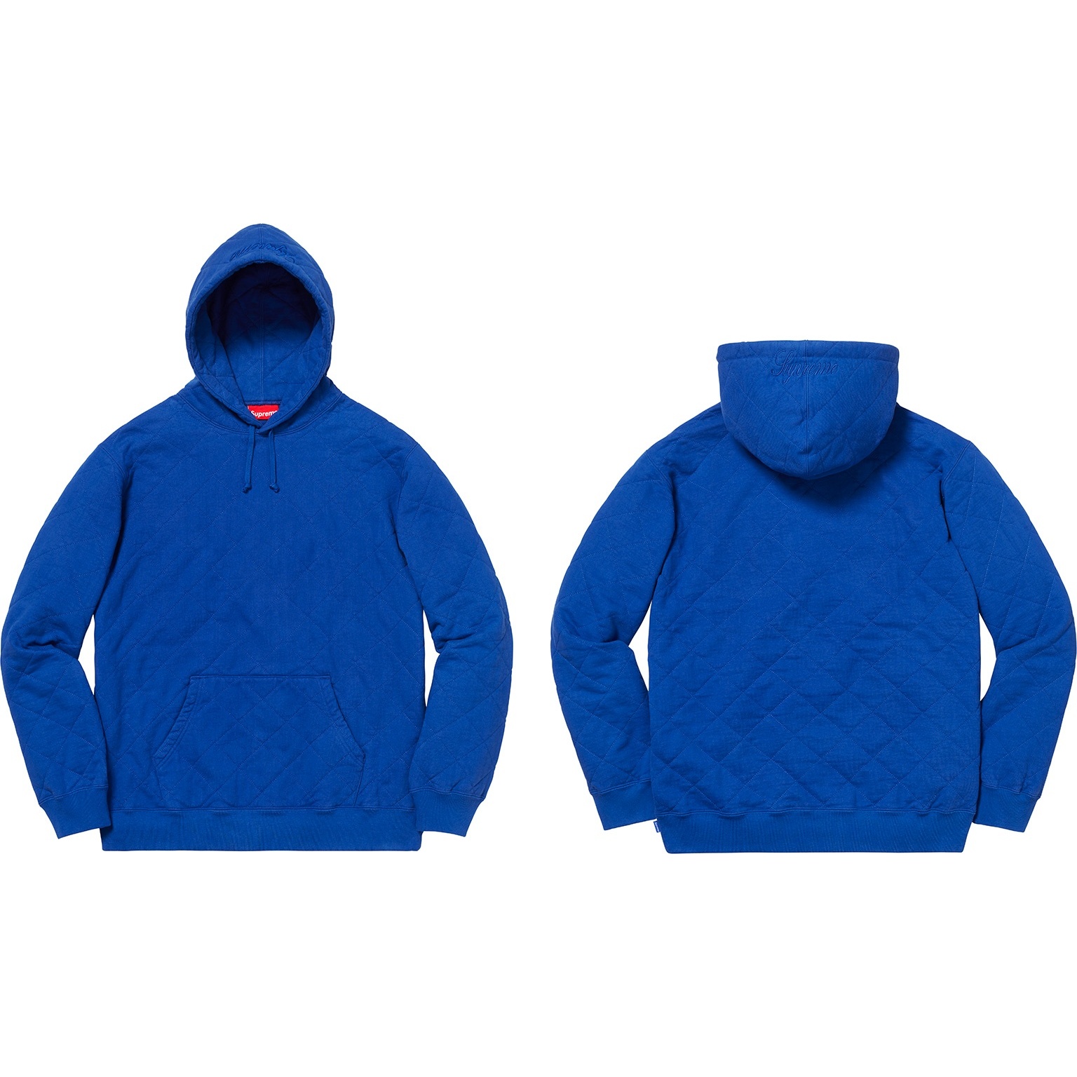 Supreme Quilted Hooded Sweatshirt (FW18) - $158