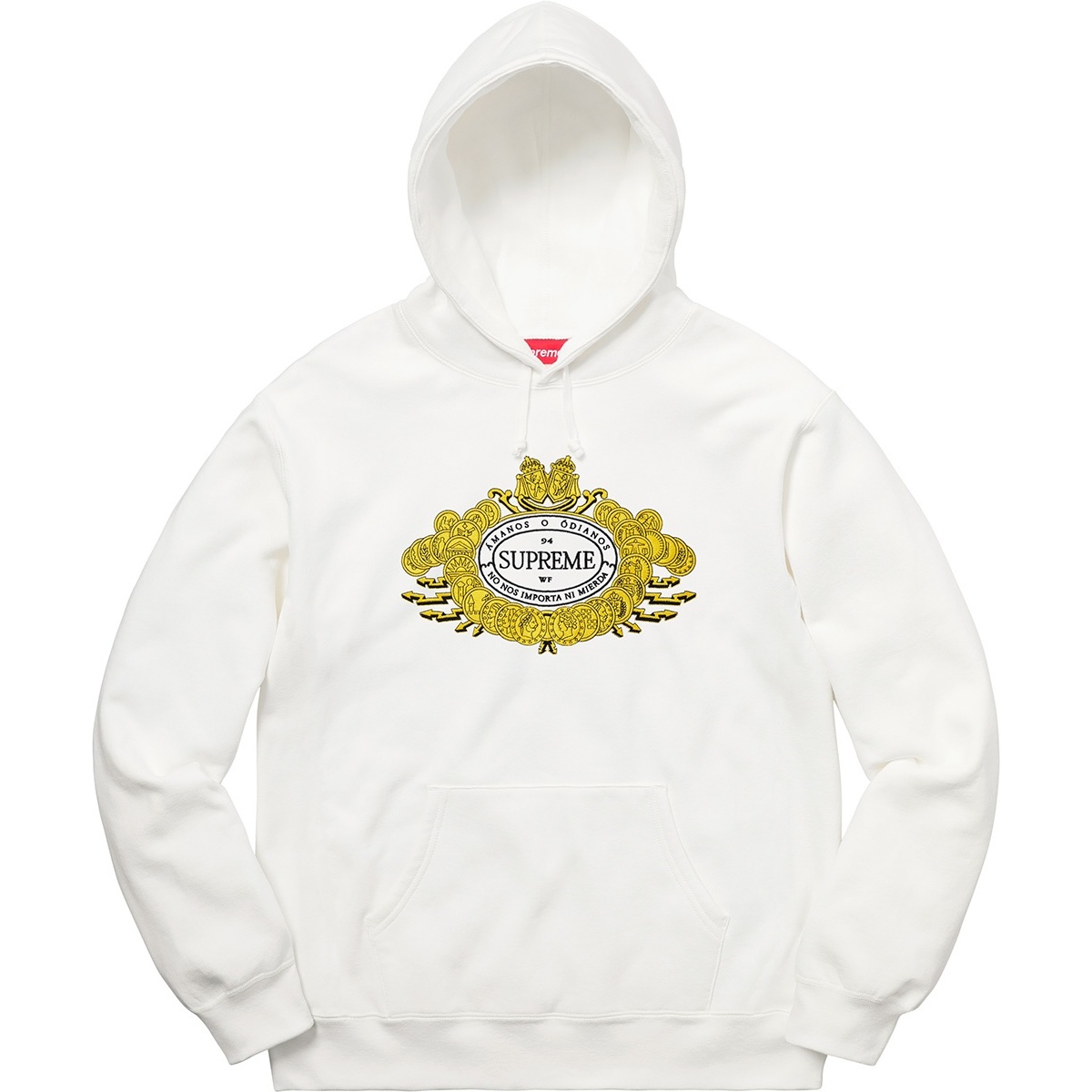 Supreme Love or Hate Hooded Sweatshirt (FW18) - $168