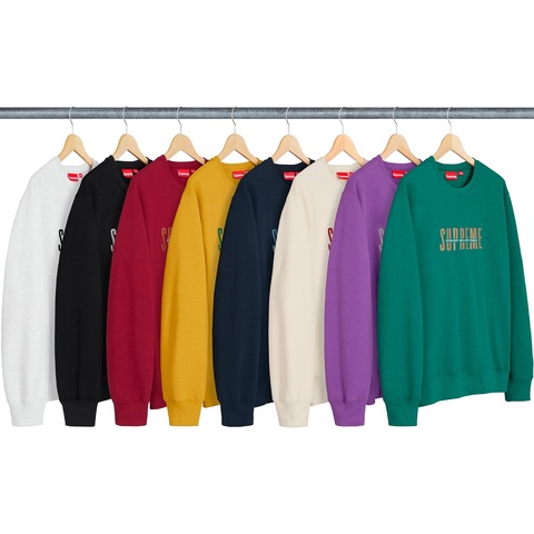 GW限定値下げSupreme 18AW/Famous Crewneck World Famous Crewneck - fall/winter 2018 - Supreme