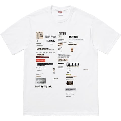 Supreme Cutouts Tee - $36.00