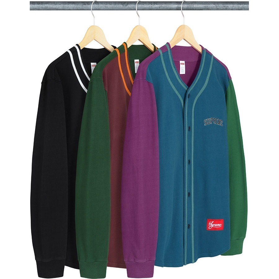 Color Blocked Baseball Top - fall/winter 2018 - Supreme