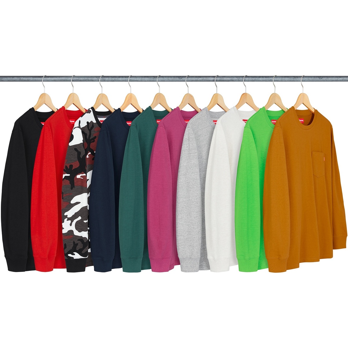 Supreme L/S Pocket Tee (fall/winter 2018) - $78.00