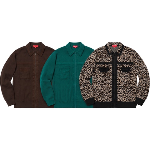 Corduroy Detailed Zip Sweater - fall/winter 2018 - Supreme