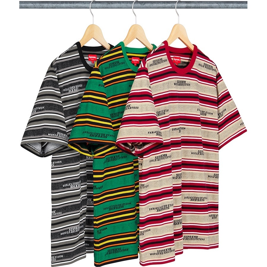 Supreme HQ Stripe S/S Top (fall/winter 2018) - $88.00