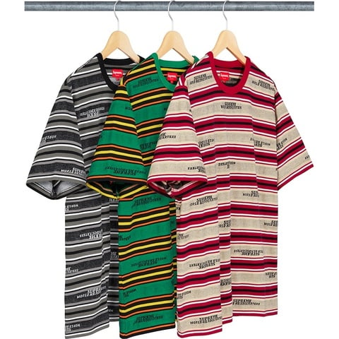 Supreme HQ Stripe S/S Top - $88.00