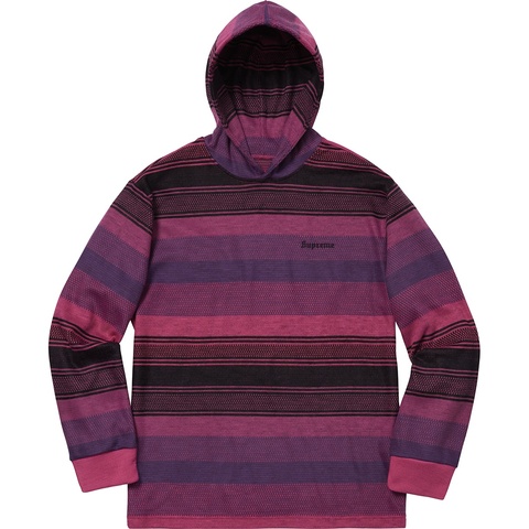 Supreme Knit Stripe Hooded L/S Top - Colorway