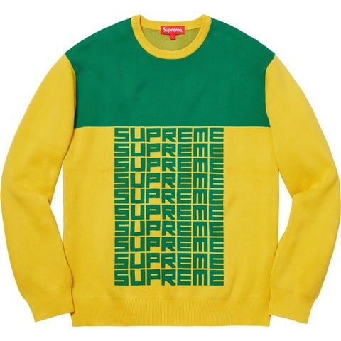 Supreme Logo Repeat Sweater - Colorway